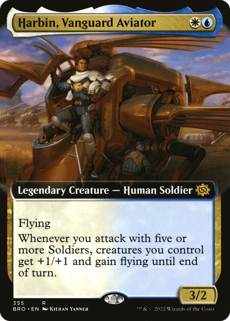 Harbin, Vanguard Aviator (Extended Art) [The Brothers' War] Foil