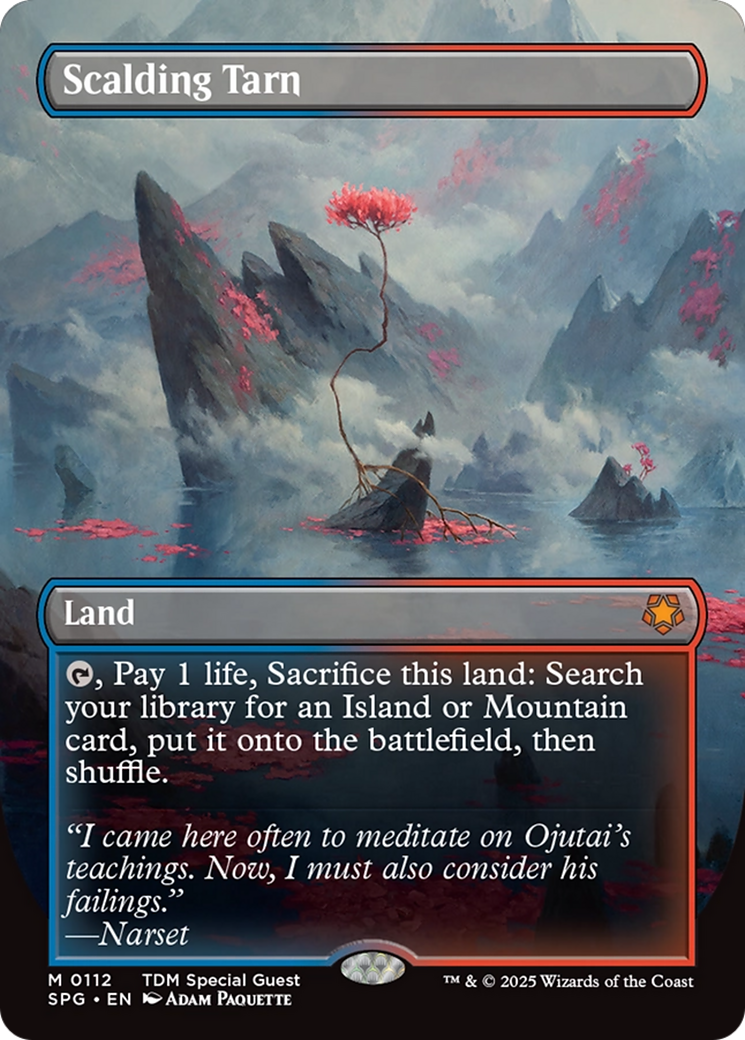 Scalding Tarn (Borderless) (112) [Special Guests]  Foil