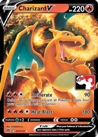 Charizard V (Prize Pack Series ) 17- Prize Pack Series Cards Holofoil