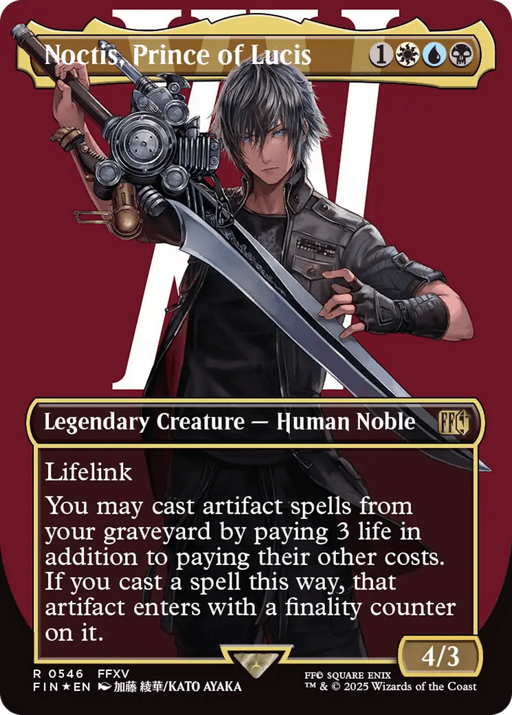 Noctis, Prince of Lucis (Borderless) (Surge Foil) (546) [FINAL FANTASY]