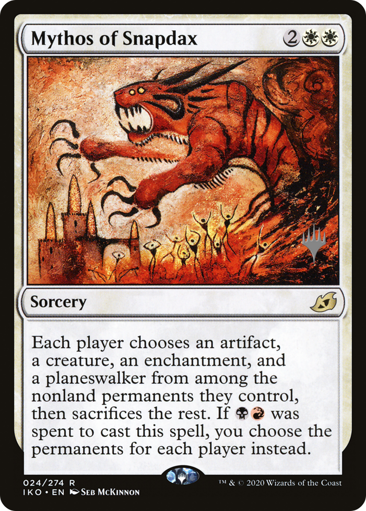 Mythos of Snapdax (Promo Pack) [Ikoria: Lair of Behemoths Promos] Foil