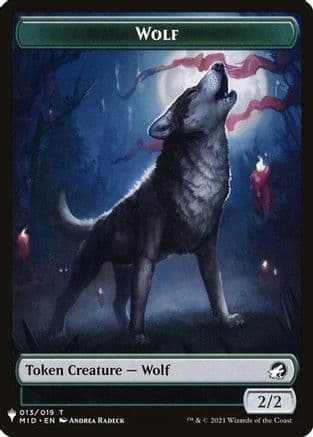 Wolf // Soldier Double-Sided Token |  (13 // 2) [The List Reprints]