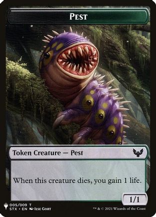 Pest // Emblem - Jace, Telepath Unbound Double-Sided Token |  (5 // 12) [The List Reprints]
