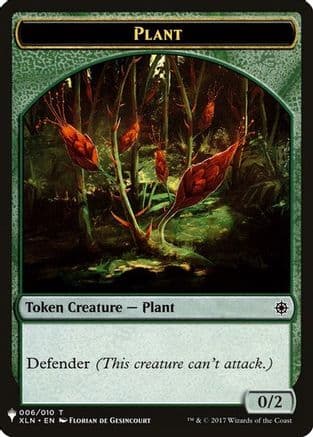 Plant // Emblem - Chandra, Roaring Flame Double-Sided Token |  (6 // 14) [The List Reprints]