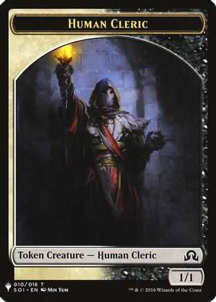 Human Cleric // Emblem - Arlinn, Embraced by the Moon Double-Sided Token |  (10 // 18) [The List Reprints]