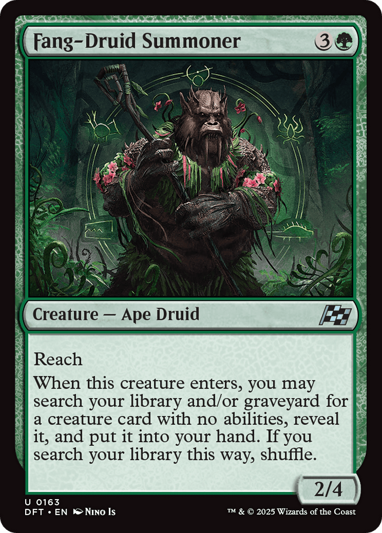 Fang-Druid Summoner |  Foil (163) [Aetherdrift]