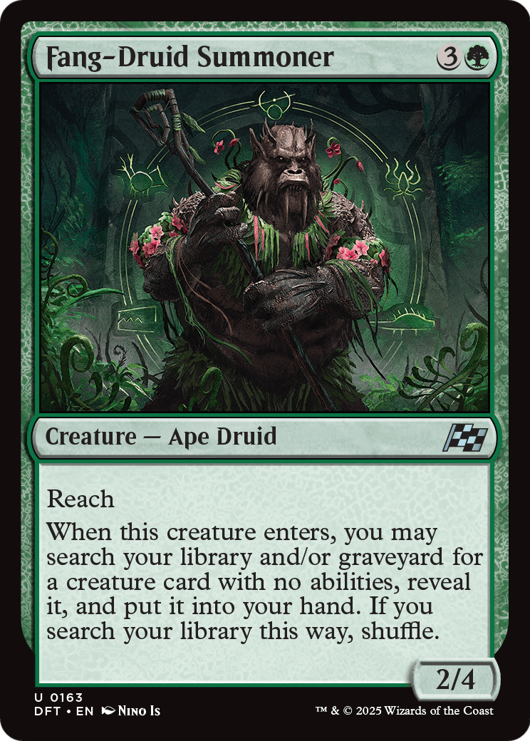 Fang-Druid Summoner |  Foil (163) [Aetherdrift]