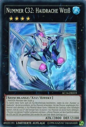 Number C32: Shark Drake Veiss (German) - "Nummer C32: Haidrache Weiß" (AC14-DE019) - Advent Calendar 2014 (Adventskalender ZEXAL-Edition) Limited