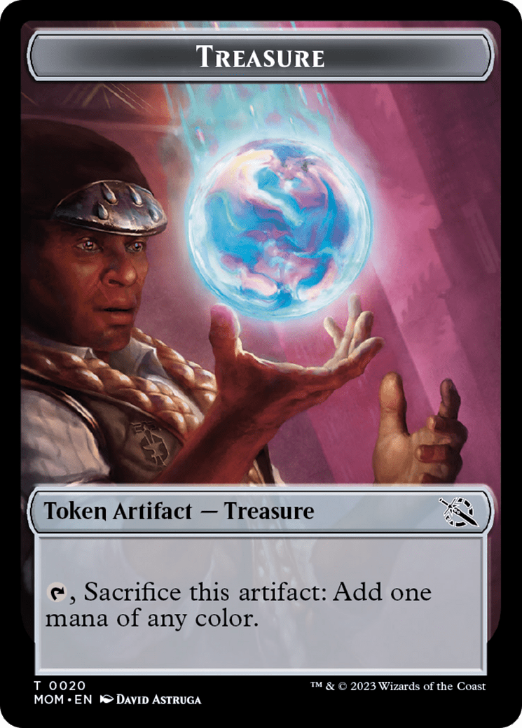 Spirt (9) // Treasure Double-Sided Token [March of the Machine Commander Tokens] Foil
