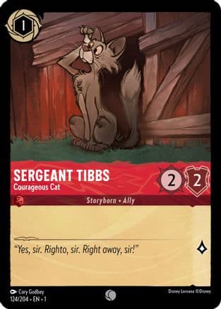 Sergeant Tibbs - Courageous Cat (124/204) [The First Chapter] Cold Foil