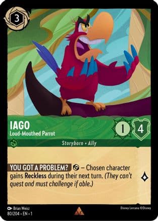 Iago - Loud-Mouthed Parrot (80/204) [The First Chapter] Cold Foil