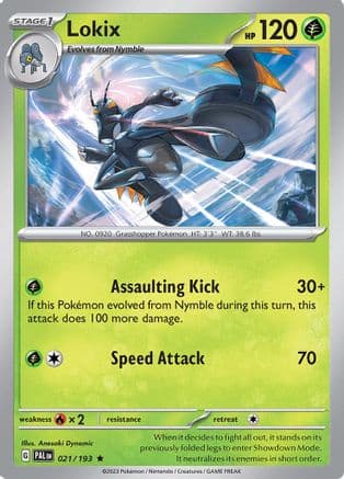 Lokix 021- SV02 Paldea Evolved Reverse Holofoil