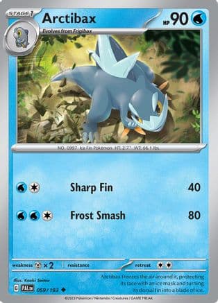 Arctibax 059/193 - SV02 Paldea Evolved Reverse Holofoil
