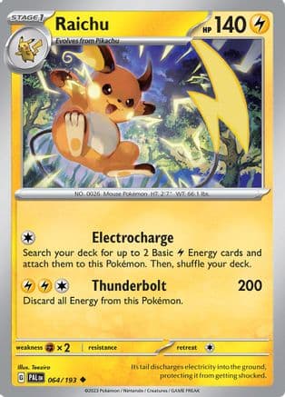 Raichu 064/193 - SV02 Paldea Evolved Reverse Holofoil