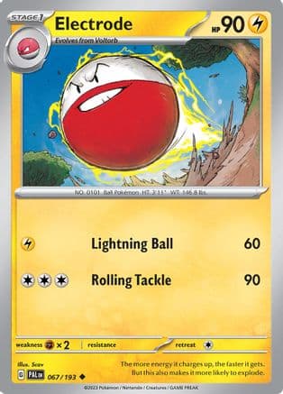 Electrode 067- SV02 Paldea Evolved Reverse Holofoil