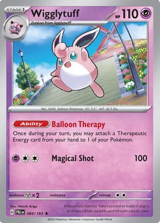 Wigglytuff 084- SV02 Paldea Evolved Reverse Holofoil
