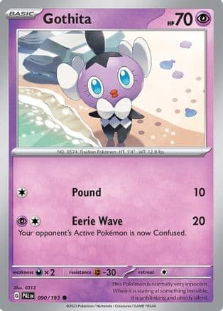 Gothita 090- SV02 Paldea Evolved Reverse Holofoil