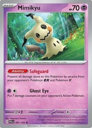 Mimikyu 097- SV02 Paldea Evolved Holofoil
