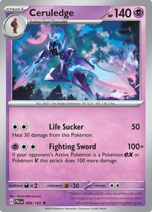 Ceruledge 098- SV02 Paldea Evolved Holofoil