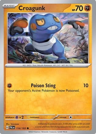 Croagunk 114- SV02 Paldea Evolved