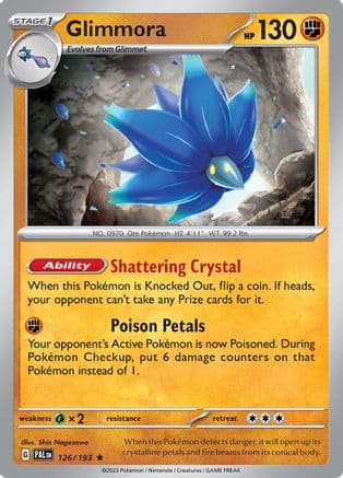 Glimmora 126- SV02 Paldea Evolved Reverse Holofoil