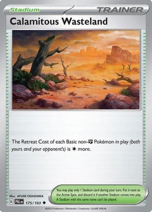 Calamitous Wasteland 175- SV02 Paldea Evolved Reverse Holofoil