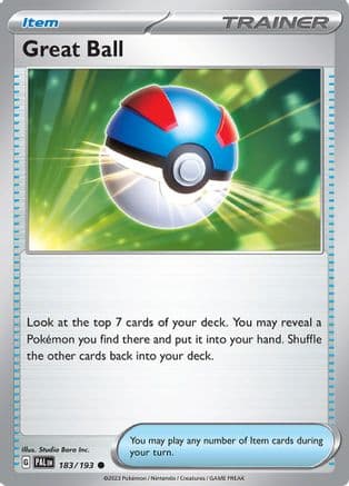 Great Ball 183- SV02 Paldea Evolved Reverse Holofoil