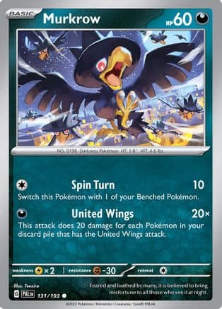 Murkrow 131- SV02 Paldea Evolved