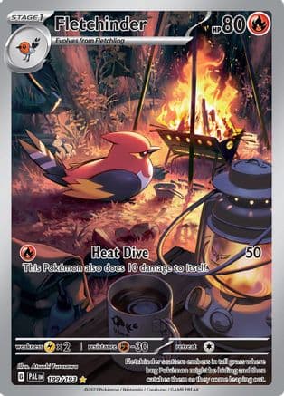 Fletchinder 199/193 - SV02 Paldea Evolved Holofoil