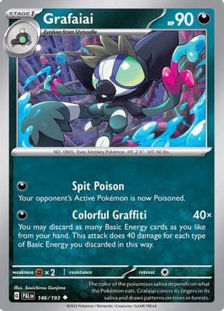 Grafaiai 146- SV02 Paldea Evolved Reverse Holofoil