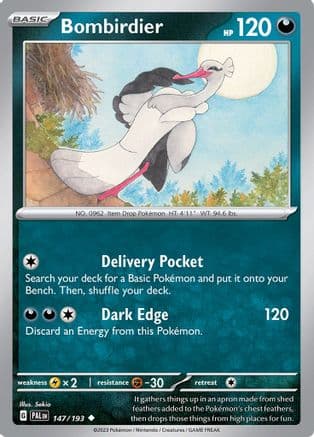 Bombirdier 147- SV02 Paldea Evolved Reverse Holofoil