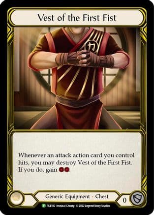 Vest of the First Fist - FAB100 (FAB100) - Flesh and Blood: Promo Cards