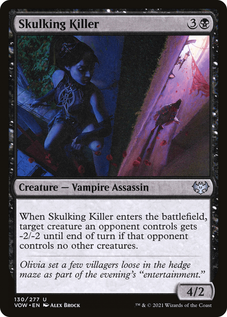Skulking Killer (VOW-130) - Innistrad: Crimson Vow Foil