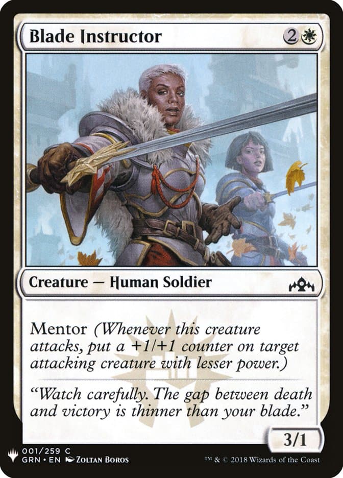 Blade Instructor |  (GRN-1) [The List]