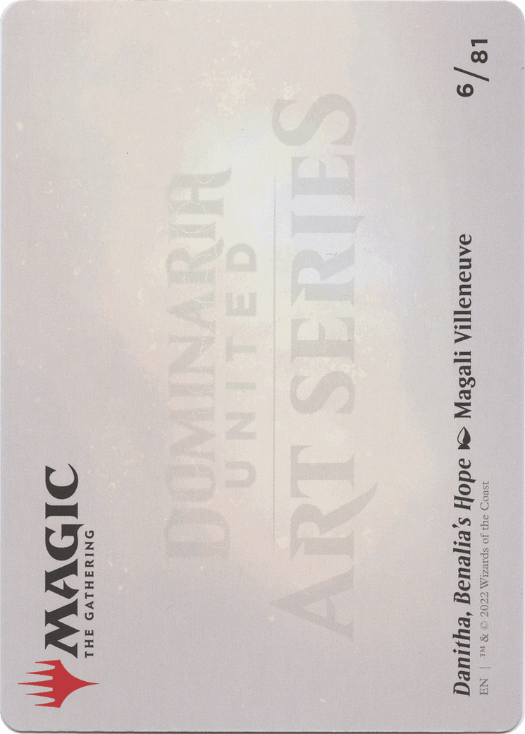 Danitha, Benalia's Hope // Danitha, Benalia's Hope (ADMU-006) - Dominaria United Art Series (Borderless)
