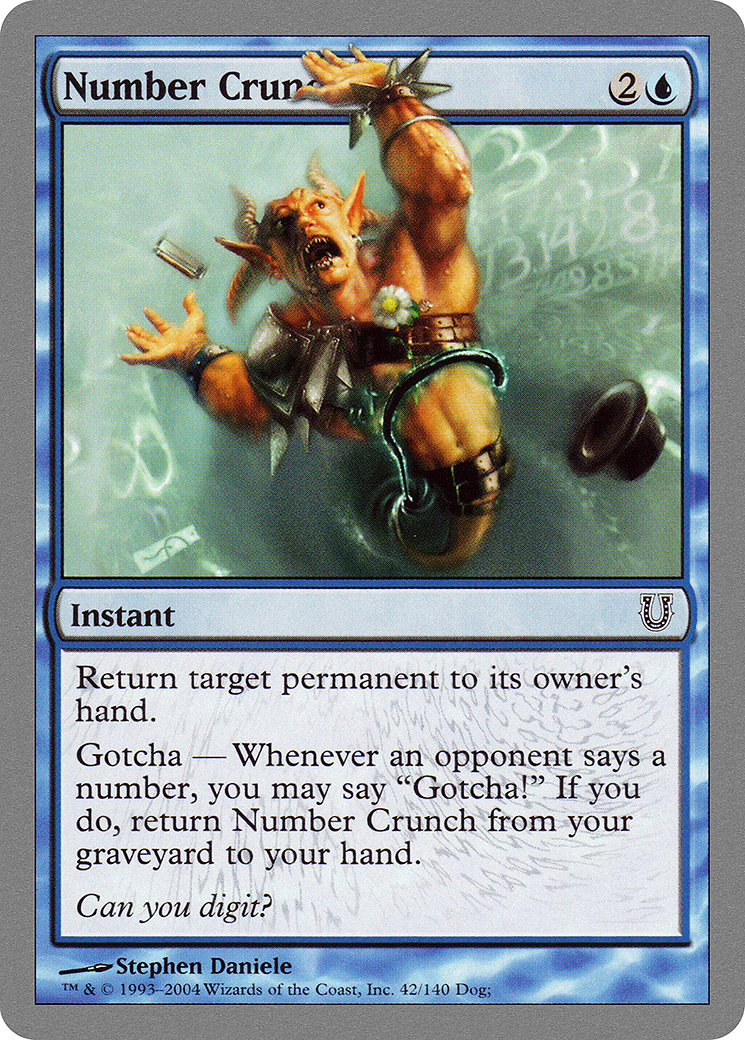 Number Crunch [Unhinged] Foil