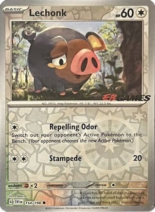 Lechonk (EB Games Promo) 154/198 - Miscellaneous Cards & Products Reverse Holofoil