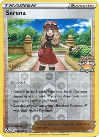 Serena (Regional Championships) [Staff] 164/195 - League & Championship Cards Reverse Holofoil