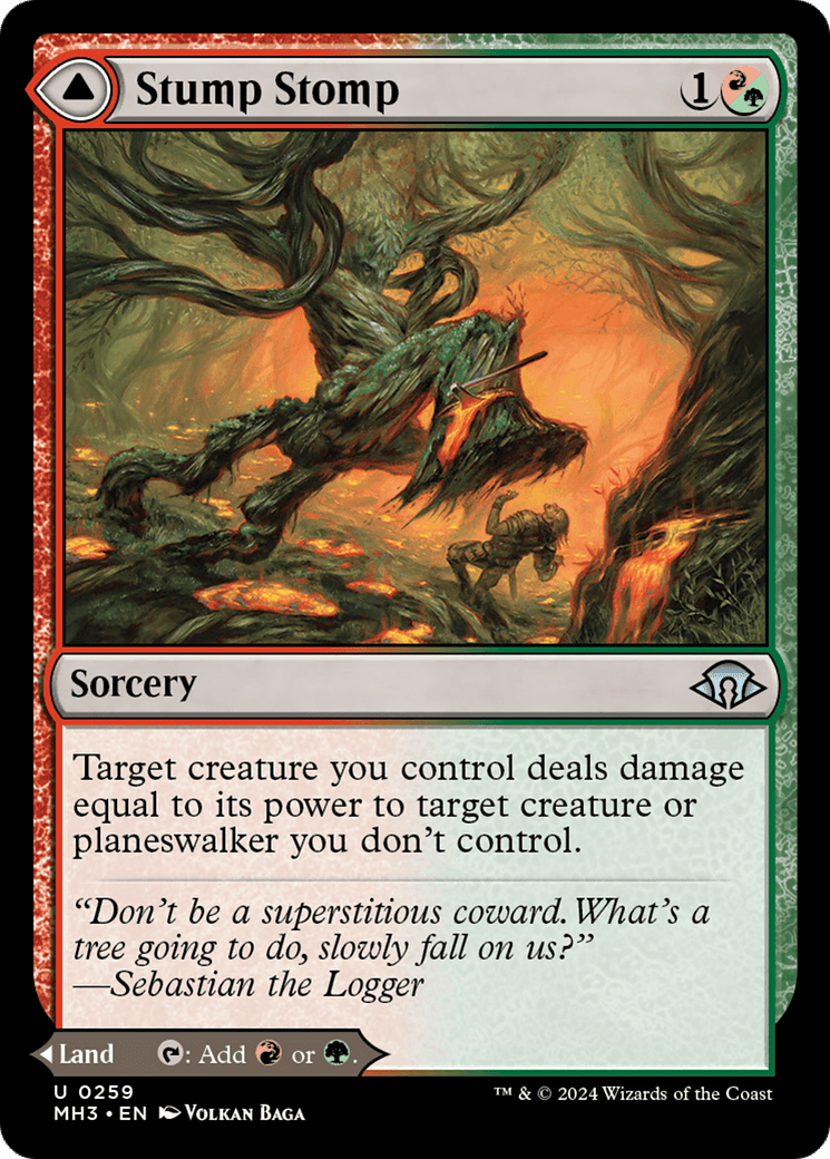 Stump Stomp // Burnwillow Clearing [Modern Horizons 3] Foil