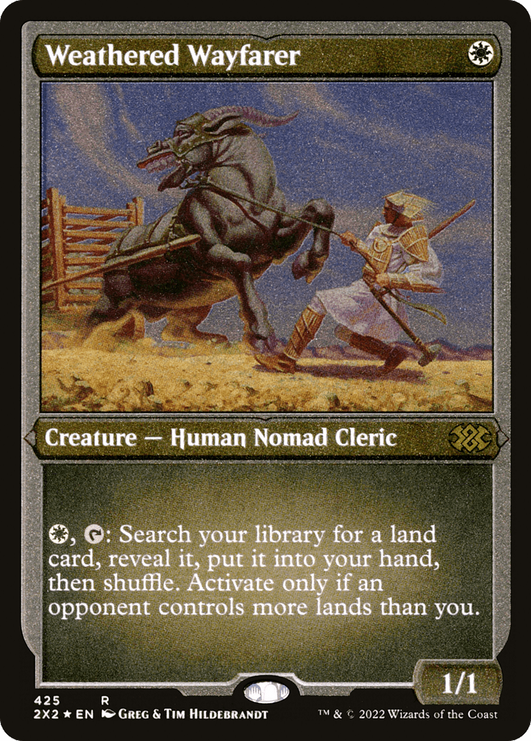 Weathered Wayfarer (Foil Etched) |  Foil (425) [Double Masters 2022]