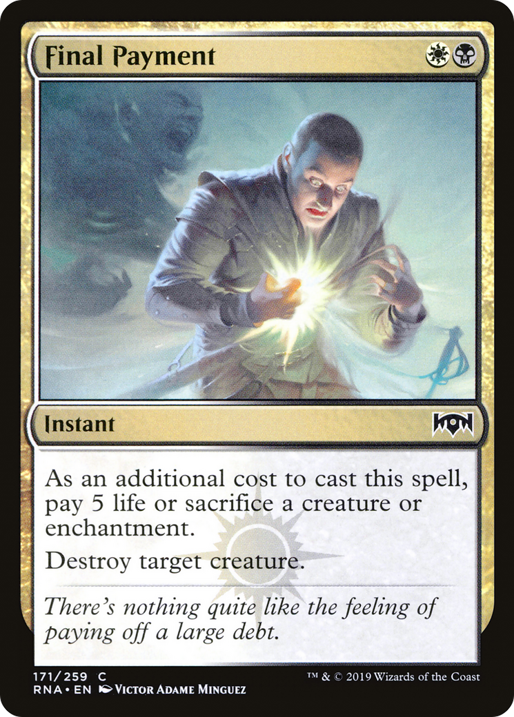 Final Payment [Ravnica Allegiance] Foil