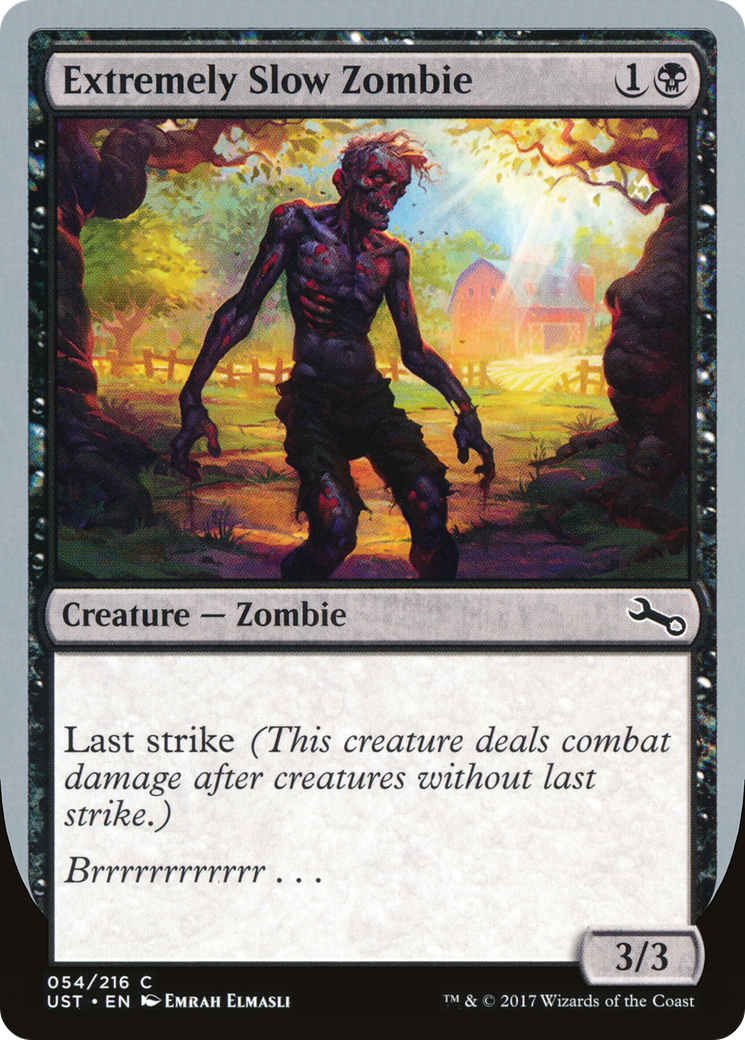 Extremely Slow Zombie ("Brrrrrrrrrrrr...") [Unstable] Foil