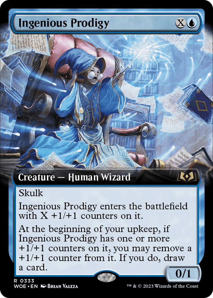 Ingenious Prodigy (Extended Art) [Wilds of Eldraine] Foil
