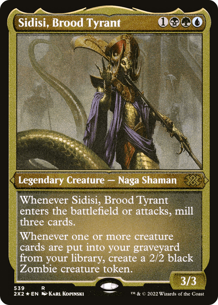 Sidisi, Brood Tyrant (Foil Etched) |  Foil (539) [Double Masters 2022]