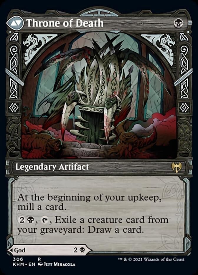 Egon, God of Death // Throne of Death (Showcase) [Kaldheim] Foil