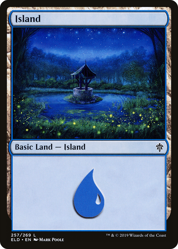 Island (257) [Throne of Eldraine] Foil