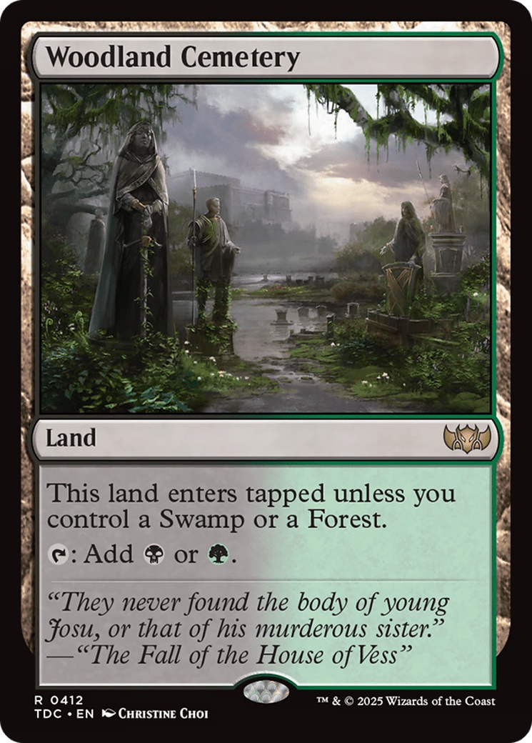 Woodland Cemetery (412) [Commander: Tarkir: Dragonstorm]