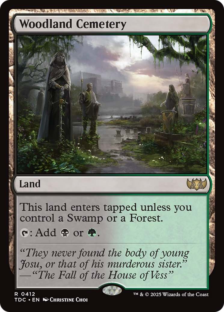 Woodland Cemetery (412) [Commander: Tarkir: Dragonstorm]