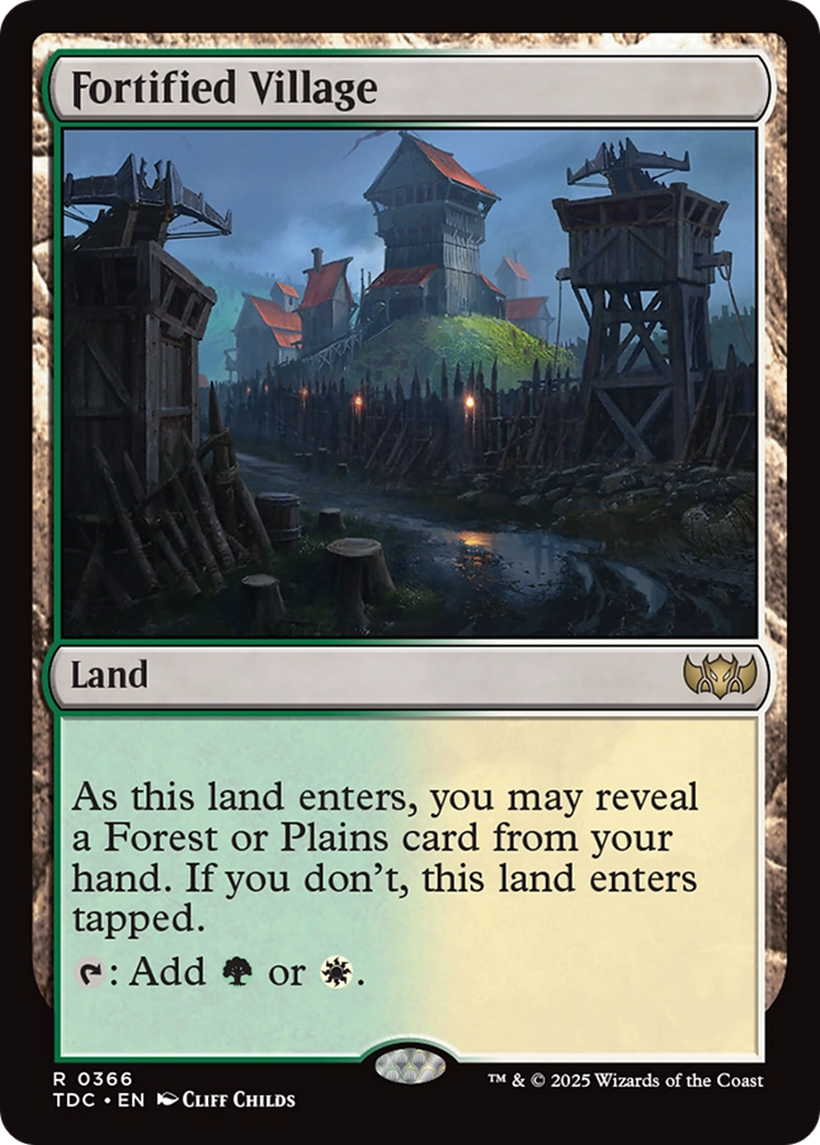 Fortified Village (366) [Commander: Tarkir: Dragonstorm]