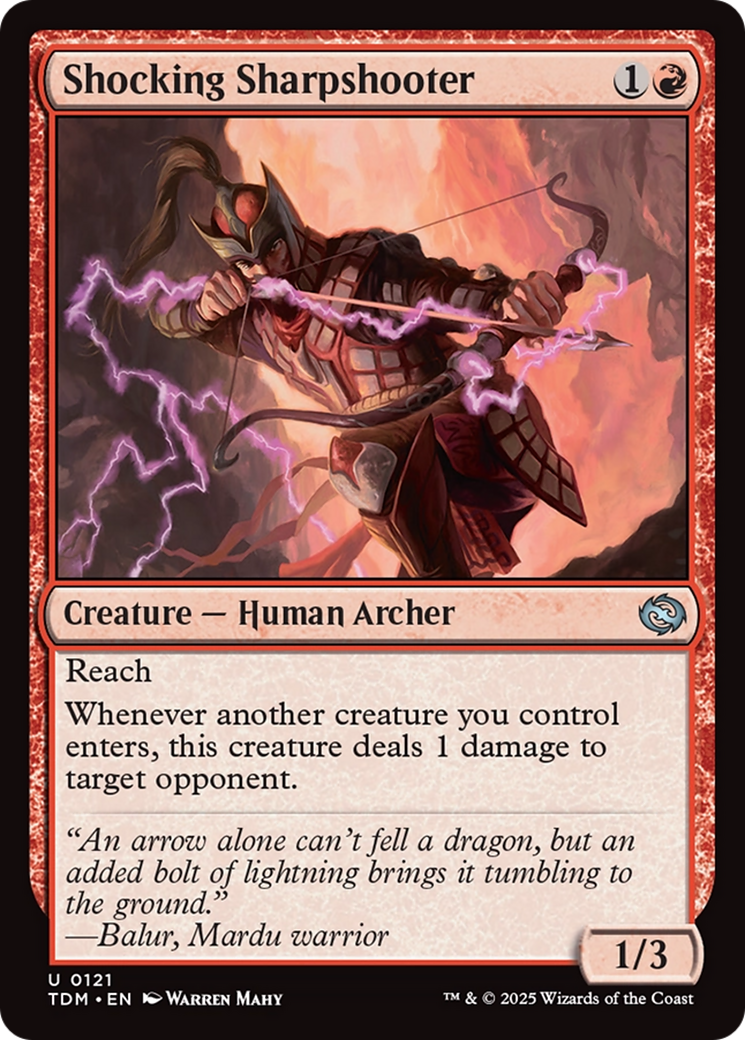 Shocking Sharpshooter (121) [Tarkir: Dragonstorm]